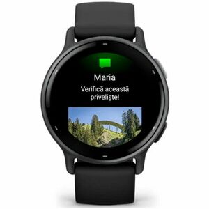 Smartwatch Garmin vivoactive 5, GPS, 42mm, curea silicon, Slate/Black imagine