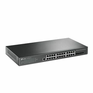 Switch cu 24 porturi RJ45 TP-Link TL-SG3428X-UPS, 95.23 Mpps, 128 Gbps, 16.000 MAC imagine