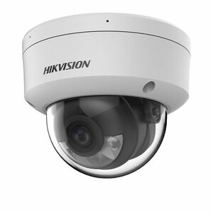 Camera supraveghere IP Dome AcuSense Hikvision Colorvu DS-2CD2143G2-LSU28, 4MP, 2.8 mm, LED 30 m, slot card, PoE imagine