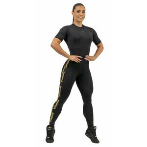 Nebbia Workout Jumpsuit INTENSE Focus Black/Gold L Fitness pantaloni imagine