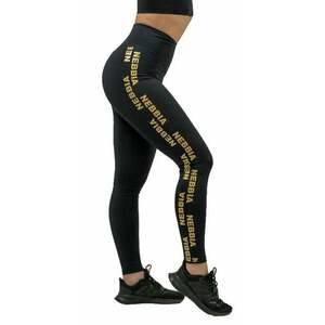 Nebbia Classic High Waist Leggings INTENSE Iconic Black/Gold XS Fitness pantaloni imagine