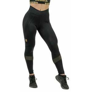 Nebbia High Waist Push-Up Leggings INTENSE Heart-Shaped Black/Gold L Fitness pantaloni imagine