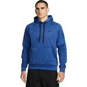 Nike Therma-FIT Hooded Mens Pullover Blue Void/ Game Royal/Heather/Black L Hanorac pentru fitness imagine