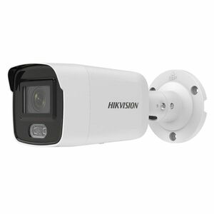 Camera supraveghere IP exterior Hikvision ColorVu DS-2CD2027G2-L4C, 2 MP, 4 mm, lumina alba 40 m, PoE, slot card imagine