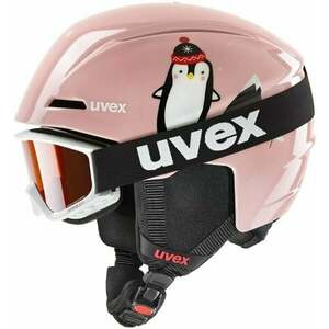 UVEX Viti Set Junior Pink Penguin 51-55 cm Cască schi imagine