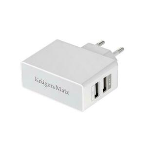 Alimentator retea Dual USB 2100 mAh Kruger&Matz KM0017-A imagine