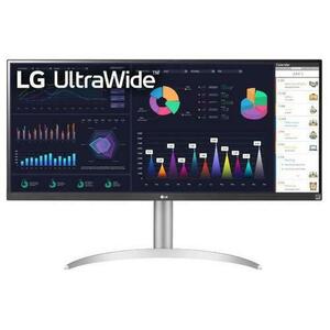Monitor Gaming IPS LED LG 34inch 34WQ65X-W, UW-FHD (2560 x 1080), HDMI, DisplayPort, AMD FreeSync, Boxe, 100 Hz, 1 ms (Alb/Argintiu) imagine