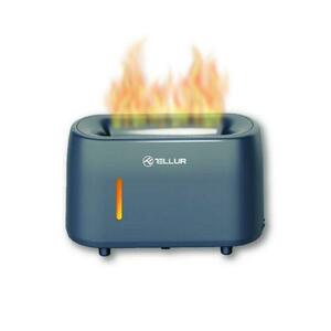Difuzor aromaterapie Flame Tellur TLL441131, 240 ml, 12 ore, telecomanda (Gri) imagine