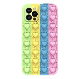 Protectie spate Lemontti Heart Pop it pentru Apple iPhone 13 (Multicolor) imagine