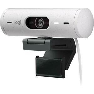 Camera Web Logitech Brio 500, Full HD, USB-C, Microfon (Alb) imagine