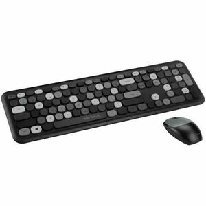 Kit wireless tastatura + mouse Serioux Colourful, Negru imagine