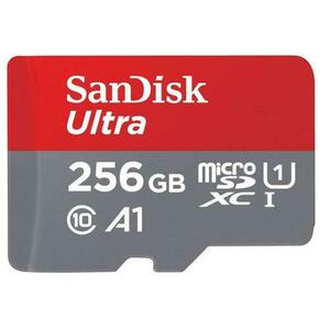 Card de memorie SanDisk Ultra SDSQUAC-256G-GN6MA, MicroSDXC, 256GB, A1, Clasa 10 + Adaptor SD imagine