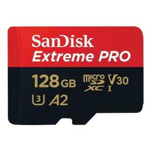 Card de memorie SanDisk Extreme PRO SDSQXCD-128G-GN6MA, MicroSDXC, 128GB, A2, UHS-I U3, V30 + Adaptor SD imagine