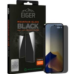 Folie Sticla Eiger 2.5D Mountain Glass Privacy pentru Apple iPhone 14 Pro Max (Negru) imagine