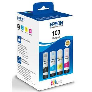 Pachet cerneala Epson 103 Ecotank, acoperire 4500 pagini, 260 ml (Color) imagine
