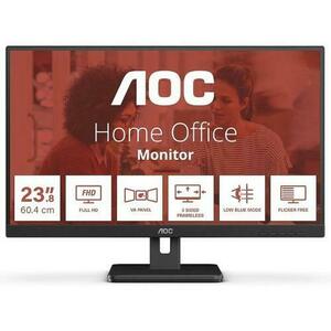 Monitor VA LED AOC 24inch 24E3UM, Full HD (1920 x 1080), HDMI, DisplayPort, Boxe (Negru) imagine