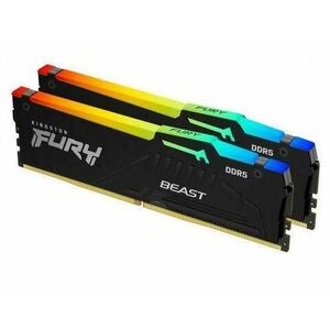 Memorii Kingston FURY Beast RGB, 32GB (2x16GB) DDR5, 5600MHz, CL36 imagine