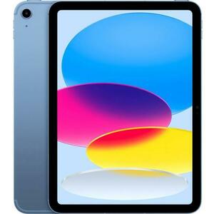 Tableta Apple iPad 10 Cellular (2022), Procesor A14 Bionic Hexa-Core, IPS LED Capacitive touchscreen 10.9inch, 64GB Flash, Camera 12MP, Wi-Fi, Bluetooth, 5G, iPadOS (Albastru) imagine
