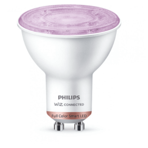 Bec LED RGB inteligent Philips spot, Wi-Fi, Bluetooth, PAR16, GU10, 4.7W (50W), 345 lm, lumina colorata imagine