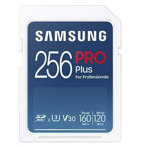 Card de memorie Samsung PRO Plus MB-SD256KB/WW, SDXC, 256GB, UHS-I U3, V30, Clasa 10 + Adaptor USB imagine