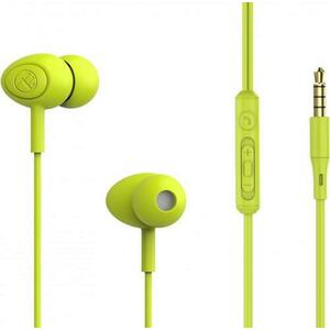 Casti In-Ear Tellur Basic Gamma, Jack 3.5mm, Microfon (Verde) imagine