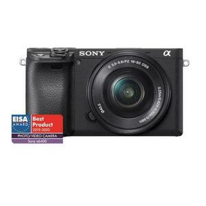 Aparat foto Mirrorless Sony Alpha A6400 LB, 24.2 MP, APS-C, Ecran 3inch, 4K HDR, 4D Focus + Obiectiv SELP1650 16-50 mm (Negru) imagine