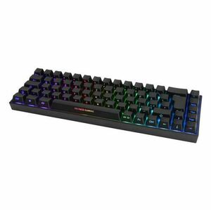Tastatura Gaming Wireless DELTACO GAMING GAM-100-UK, Iluminare RGB, Kailh Red, Layout UK (Negru) imagine