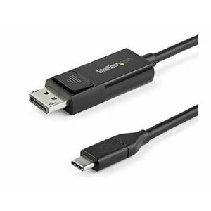 Cablu StarTech CDP2DP2MBD, USB-C, DisplayPort 1.2, 4K/60Hz, 2m (Negru) imagine