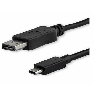 Cablu StarTech CDP2DPMM1MB, USB-C, DisplayPort 1.2, 4K/60Hz, 1m (Negru) imagine