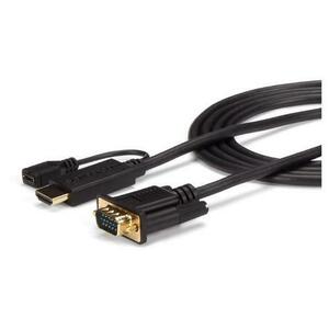 Cablu StarTech HD2VGAMM6, VGA, HDMI, USB, 1.8m (Negru) imagine