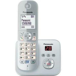 Telefon Panasonic DECT, KX-TG6821GS, robot telefonic, caller ID, argintiu imagine