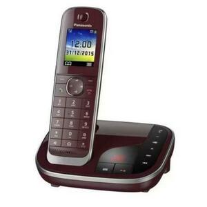 Telefon DECT Panasonic KX-TGJ320GR, robot telefonic, caller ID (Rosu) imagine