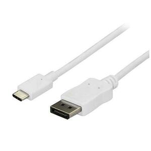 Cablu StarTech CDP2DPMM6W, DisplayPort, USB-C, 1.8m, 4K (Alb) imagine