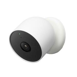 Camera de supraveghere Google Nest Cam, Bluetooth, Full HD, 2Mpx, Night Vision, Google Assistant, IP54 (Alb/Negru) imagine
