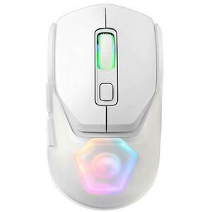 Mouse Gaming Wireless Marvo Fit Pro G1W, Bluetooth/USB, iluminare RGB, 19000 dpi (Alb) imagine