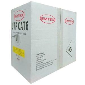 Cablu UTP Emtex KAB-EMT2, CAT 6, cupru, 23AWG, 0.57mm, 305m imagine