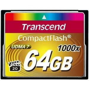Card de memorie Transcend Compact Flash, 64GB, 1000x imagine