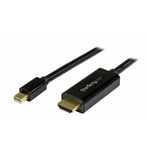 Cablu StarTech MDP2HDMM1MB, Mini DisplayPort, HDMI, Ultra HD, 1m (Negru) imagine
