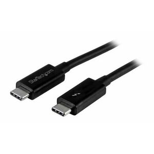 Cablu de date StarTech TBLT3MM1M, USB-C Thunderbolt 3, 20 Gbit/s, 1m (Negru) imagine