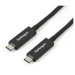 Cablu de date StarTech TBLT3MM1MA, USB-C Thunderbolt 3, 1m (Negru) imagine