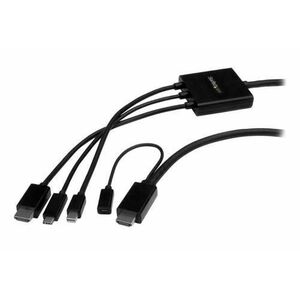 Cablu multiport StarTech CMDPHD2HD, USB, HDMI, Mini DisplayPort, 2m (Negru) imagine