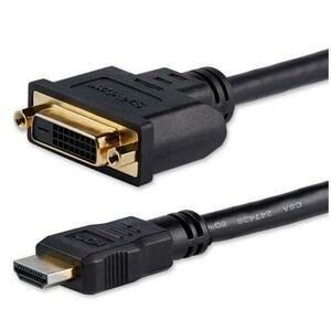 Cablu StarTech HDDVIMF8IN, HDMI, DVI-D, 0.2m (Negru) imagine