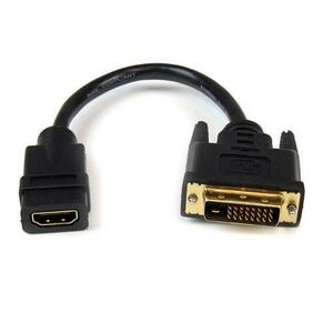 Cablu StarTech HDDVIFM8IN, HDMI, DVI-D, 0.2m (Negru) imagine