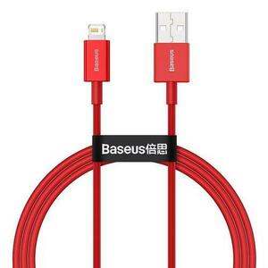 Cablu de date Baseus Superior, USB - Lightning, 2.4A, 1m, Rosu imagine