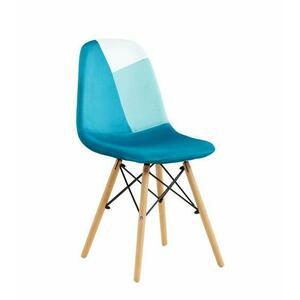 Set 2 scaune stil scandinav, Albastru imagine