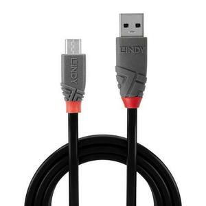Cablu de date Lindy LY-36733, 2m, USB 2.0 Type A - MicroUSB imagine