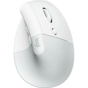 Mouse Wireless Logitech Lift for Mac, Vertical Ergonomic, Bluetooth, Alb imagine