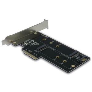 Adaptor Inter-Tech KT015, 1x PCI-E - 1x M.2 PCI-E SSD/1x M.2 SATA SSD imagine