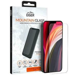 Folie Protectie Sticla Alumino-Silicata Eiger 2.5D Mountain Glass EGMSP00142 pentru Apple iPhone 12 / 12 Pro (Transparent) imagine