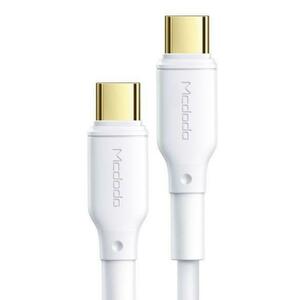 Cablu de date Mcdodo White Series CA-8352, USB Type-C - USB Type-C, 5 A, 2 m, 100 W, PD (Alb) imagine